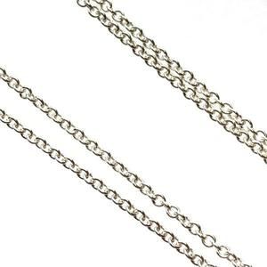 Tiffany Infinity Necklace Double Chain Silver